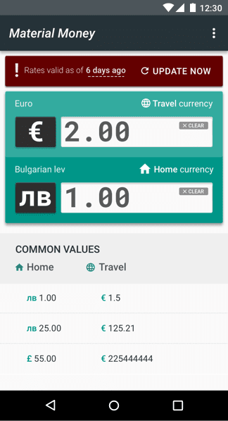 Material Money uygulamasının güncel olmaması